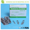 Lames chirurgicales stériles en acier inoxydable CE ISO FDA fabriquées en Chine